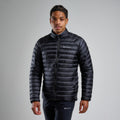 Black Montane Men's Anti-Freeze Down Jacket Model Front