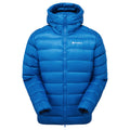 Neptune Blue Montane Men's Anti-Freeze XT Hooded Down Jacket Front