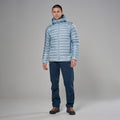 Frost Blue Montane Men's Anti Freeze Hooded Down Jacket Model 3 MAFZHFRO