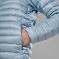 Frost Blue Montane Men's Anti Freeze Hooded Down Jacket Model 5 MAFZHFRO