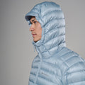 Frost Blue Montane Men's Anti Freeze Hooded Down Jacket Model 6 MAFZHFRO