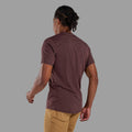 Dark Garnet Montane Men's Alhena Merino Blend T-Shirt Model Back