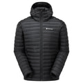Black Montane Men's Anti-Freeze Lite Hooded Down Jacket Front