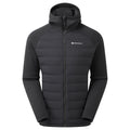 Black Montane Men's Composite Hooded Down Jacket Front