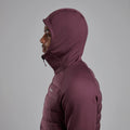 Dark Garnet Montane Men's Composite Hooded Down Jacket Model 3