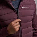 Dark Garnet Montane Men's Composite Hooded Down Jacket Model 4