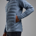 Stone Blue Montane Men's Composite Hooded Down Jacket Model 5