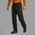 Black Montane Men's Cetus Waterproof Pants Model Front