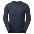 Eclipse Blue Montane Men's Dart Nano Long Sleeve T-Shirt Regular Fit Front