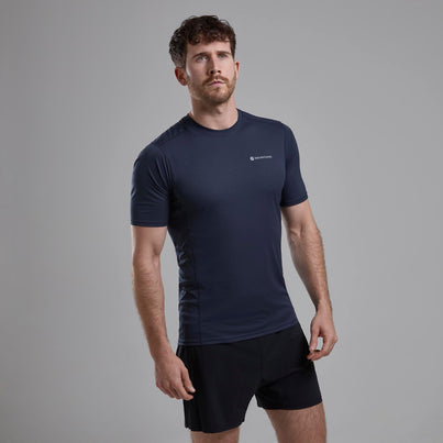 Eclipse Blue Montane Men's Dart Nano T-Shirt Front