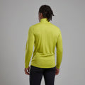 Citrus Spring Montane Men's Dart Zip Neck T-Shirt Model Back