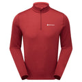 Dark Maple Montane Men's Dart Zip Neck T-Shirt Front