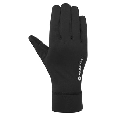 Black Montane Dart XT Thermal Liner Gloves Front MDXTLBLA