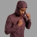 Dark Garnet Montane Men's Featherlite Hooded Windproof Jacket Model 4