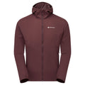 Dark Garnet Montane Men's Featherlite Hooded Windproof Jacket Front