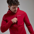 Acer Red Montane Men's Fury XT Hooded Fleece Jacket Model 3