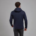 Eclipse Blue Montane Men's Fury XT Hooded Fleece Jacket Model Back