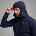 Eclipse Blue Montane Men's Fury XT Hooded Fleece Jacket Model 3