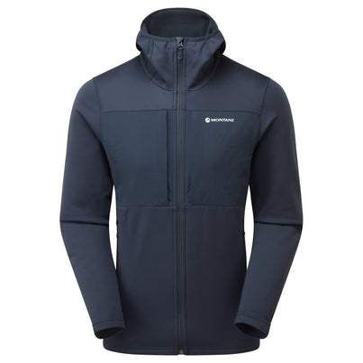 Eclipse Blue Montane Men's Fury XT Hooded Fleece Jacket Front