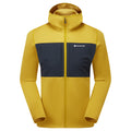 Ginkgo Gold Montane Men's Fury XT Hooded Fleece Jacket Front