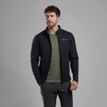 Black Montane Men's Fury Fleece Jacket Model Front