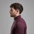 Dark Garnet Montane Men's Fury Fleece Jacket Model 3