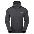 Midnight Grey Montane Men's Fury Lite Hooded Fleece Jacket Front