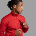 Acer Red Montane Men's Fury XT Fleece Pull-On Model 3