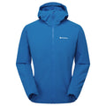 Neptune Blue Montane Men's Khamsin Hooded Softshell Jacket Front