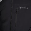 Black Montane Men's Khamsin Lite Hooded Softshell Jacket Model 4 MKHLHBLA