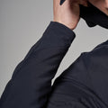 Black Montane Men's Khamsin Lite Hooded Softshell Jacket Model 8 MKHLHBLA