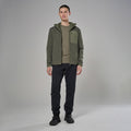 Moss Montane Men's Khamsin Lite Hooded Softshell Jacket Model 3 MKHLHMOS