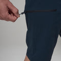 Eclipse Blue Montane Men's Mossa Softshell Shorts  Model 6 MMOSSECL