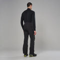 Black Montane Men's Mossa XT Softshell Pants Model Back MMXPRBLA