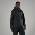 Black Montane Men's Norste Lite Waterproof Jacket Model Front