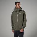 Moss Montane Men's Norste Lite Waterproof Jacket Model Front