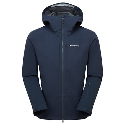 Eclipse Blue Montane Men's Nordes Hooded Softshell Jacket Front