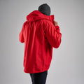 Adrenaline Red Montane Men's Phase Waterproof Jacket Model Back