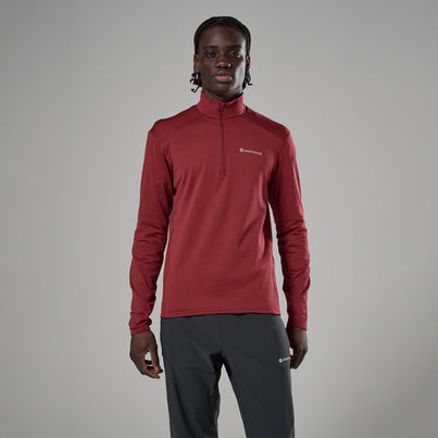 Dark Maple Montane Men's Protium Lite Pull On Fleece Front