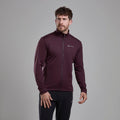 Dark Garnet Montane Men's Protium Fleece Jacket Model Front