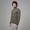 Moss Montane Men's Protium Fleece Jacket Model Front MPRMJMOS