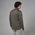 Moss Montane Men's Protium Fleece Jacket Model Back MPRMJMOS