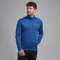 Neptune Blue Montane Men's Protium Fleece Jacket Model 4