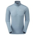 Stone Blue Montane Protium Fleece Pull-On Jacket Front