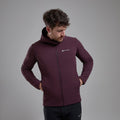 Dark Garnet Montane Men's Protium XT Hooded Fleece Jacket Model 4