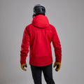 Adrenaline Red Montane Men's Phase XPD Waterproof Jacket Model Back