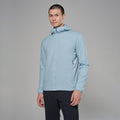Frost Blue Montane Men's Sirocco Hooded Insulated Jacket Model Front MSIRHFRO