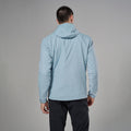 Frost Blue Montane Men's Sirocco Hooded Insulated Jacket Model Back MSIRHFRO