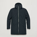 Black Montane Men's Spirit Long Insulated Waterproof Jacket Front MSLIJBLA