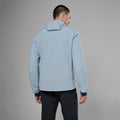 Frost Blue Montane Men's Stratum Hooded Insulated Jacket Model Back MSTRHFRO